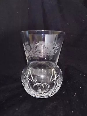 Buy Edinburgh Crystal 3 1/8  Vase? Tot ? - With Thistle Design Marked Edinburgh 1959 • 15£