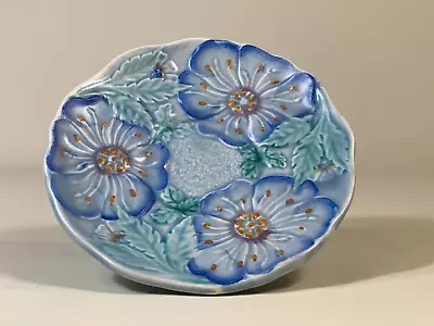 Buy Beautiful Art Deco Wadeheath Flaxman Ware Blue Footed Flower Dish EXCELLENT COND • 19.50£
