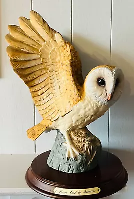 Buy Large Leonardo Collectio Porcelain Barn Owl With Wings Outstretched 29cm High • 15.99£