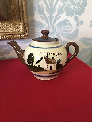 Buy Royal Watcombe Torquay Ware Portmadoc Tea Pot No Road Is Long With Good Company • 7£