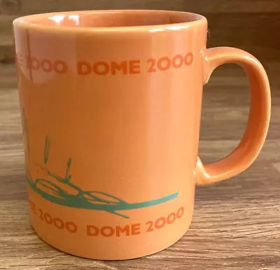 Buy Vintage Millennium Dome 2000 Orange Ceramic Mug Staffordshire Tableware England. • 6.99£