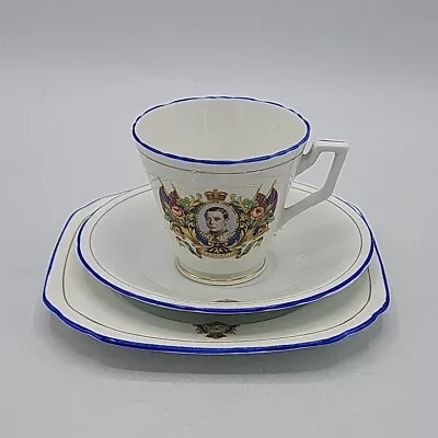 Buy Vintage Sutherland King Edward VIII Coronation Cup Saucer Plate Trio Set • 20£