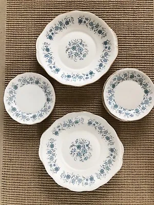 Buy Colclough Braganza Blue Floral Bone China Afternoon Tea Set 11 Piece Set • 30£