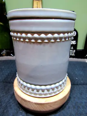 Buy A Vintage Denby Stoneware Lidded Storage Pot/Jar - Light Powder Blue - Good • 15£