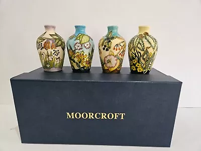 Buy Moorcroft The Seasons Trial Piece Vases D J Hancock Signed And Dated 2000 Boxed • 325£