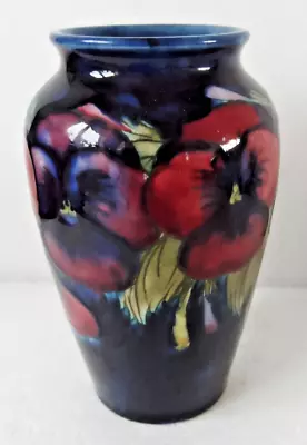 Buy Superb William Moorcroft Pansy Vase - Perfect • 150£