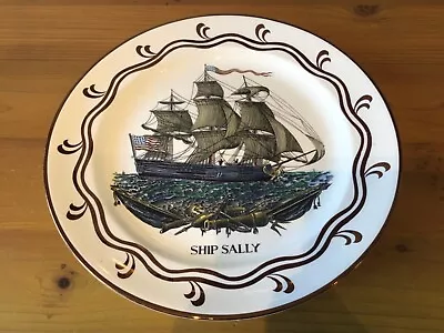 Buy Rare GRAY'S Pottery Lustreware Sailing Ships Series - SHIP SALLY Charger Plaque • 21.99£