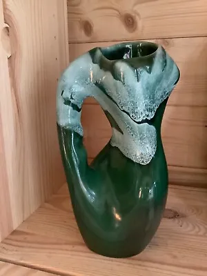 Buy Vintage Green Jug Style Vase 1970's John Lewis Approx 23cm Tall 📦 • 4.75£