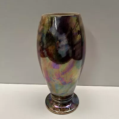 Buy Vintage Art Deco Old Court Ware England Lustre Ware Vase Hand Painted Vase 10” • 15£