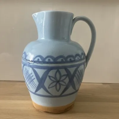 Buy Vintage Buchan Portobello Stoneware Scottish Art Pottery Blue Pattern Jug • 28£