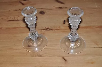 Buy Vintage Glass Candle Holders • 15£
