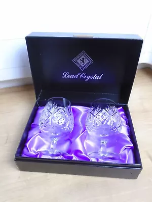 Buy Pair Of Edinburgh, International Lead Crystal Brandy Glasses • 18£