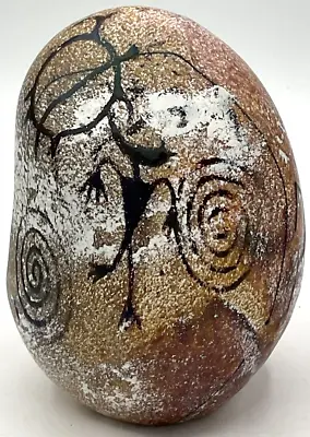 Buy Richard Rick Satava Art Glass Petroglyph Rock 2060-98 Paperweight  • 283.45£