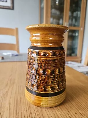 Buy Retro Vintage Bay Keramik West German Pottery Vase Brown  Tones. 14x9cm • 17.50£