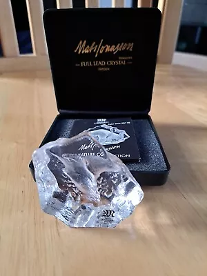 Buy Mats Jonasson Maleras Minature Collection Kingfisher Etched Paperweight Boxed  • 25£