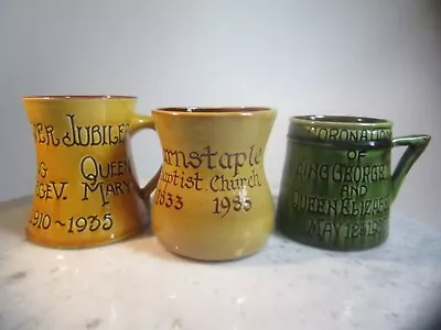Buy Barnstaple / North Devon  Pottery Royal Commemorative Mugs & Baptist Church Mugs • 22£