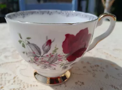 Buy Vintage Royal Stafford Replacement Tea Cup - Roses To Remember Deep Red Rose • 3.95£
