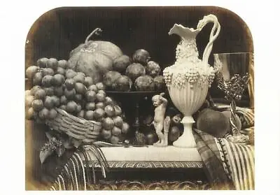 Buy Postcard Roger Fenton  Parian Vase, Grapes And Silver Cup  1860 V&A Museum MINT • 4.79£