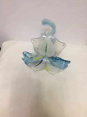 Buy Murano Glass,Maltese Glass Flower Shaped Candleholder,Spiral Stem • 17.50£