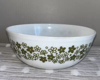 Buy Pyrex Vintage Green Crazy Daisy Spring Blossom Mixing Bowl — 404 4qt • 54.67£