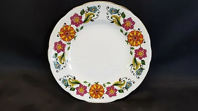 Buy Royal Sutherland Bone China 1950s / 60s Geometric Floral Pattern 6  Side Plate • 12.85£