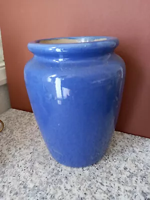 Buy Blue Stoneware Rustic Jar Vase • 2.49£