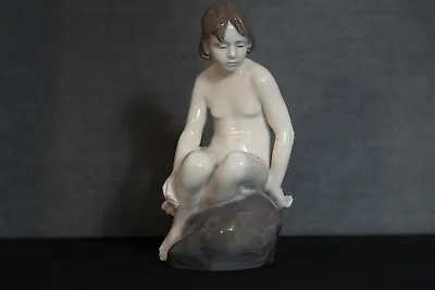 Buy Royal Copenhagen Figurine Girl On Rock Very Good Condition • 42£