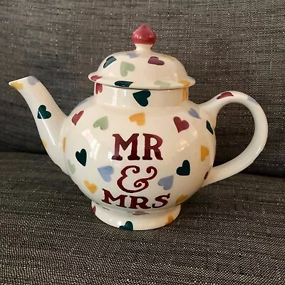 Buy Emma Bridgewater Two Cup Polka Dot Teapot Mr And Mrs • 19.99£