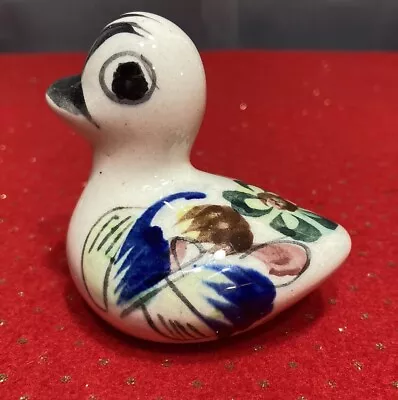 Buy Tonala Mexican Folk Art Pottery Duck Bird Signed Vintage Figurine 2.75” • 12.52£