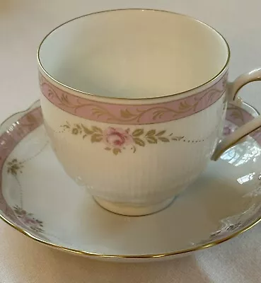 Buy Vintage Kaiser Romantica Bellevue Pink Roses Gold Detail Tea Cup Saucer Germany • 19£