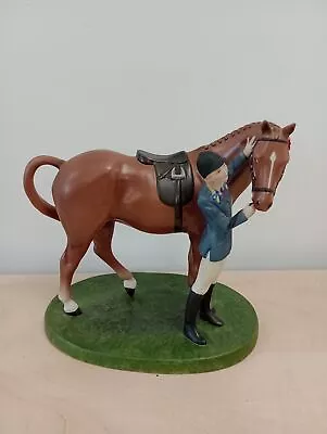 Buy Franklin Mint British Horse Society First Prize Figurine Girl With Horse 1987 • 22.50£
