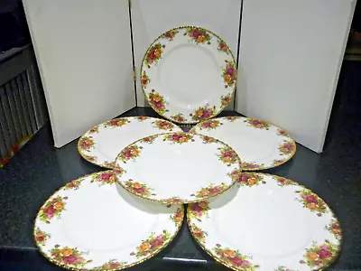 Buy Royal Albert Old Country Roses 6x Dinner Plates 10.5  A1 Condition • 140£