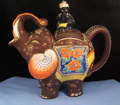 Buy Beautiful Antique Ceramic Figural Elephant & Mahout Art Deco Vintage Teapot Pot • 0.99£