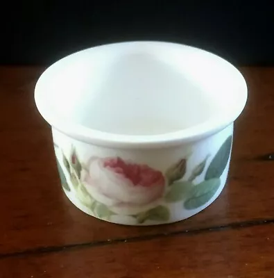 Buy Miniature ROY KIRKHAM Rosa Muscosa Pink & White Dish - Moss Rose Bowl Tiny Pot • 6£