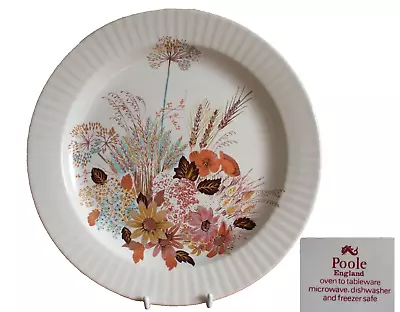 Buy Poole Pottery Summer Glory Pattern Dinner Plate 26cm Dia In The Astral Shape • 6.25£