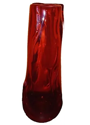 Buy Whitefriars Large Ruby Red Knobbly Glass • 40£