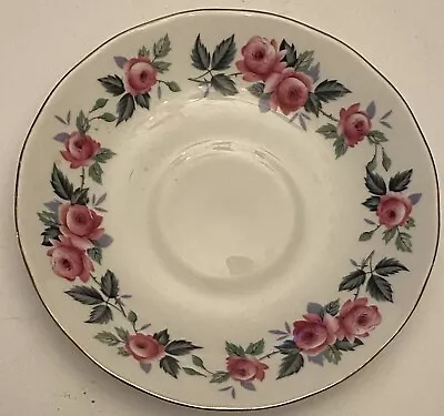 Buy Queen Anne Bone China Saucer ONLY. Ridgeway Potteries. Made In England. Roses. • 4.26£