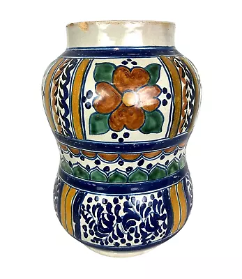 Buy Italian Pottery Vase - No Markings 10.25 H X 6.25  W • 38.36£