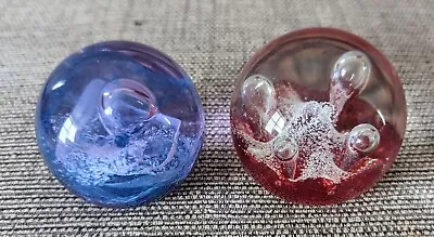 Buy Pair Of Mini Caithness Glass Paperweights: Moonflower And Mooncrystal • 8£