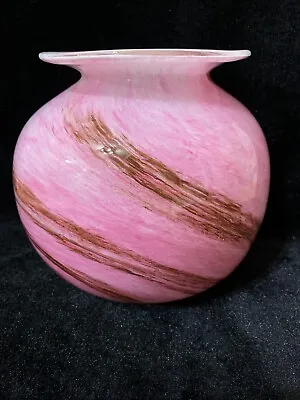 Buy Isle Of Wight Alum Bay Pink Glass Ball Vase • 30£