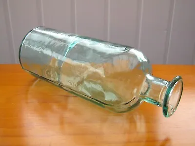 Buy Vintage Large Green Pressed Glass Bottle-Shaped Vase 28 Cm Tall • 4.99£
