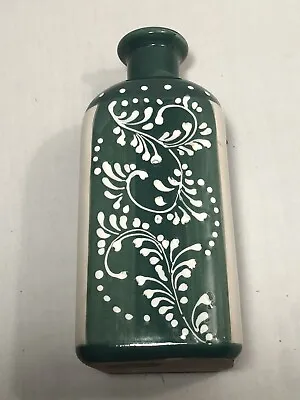 Buy Green White Hand Made Corked Bottle Del Rio Salado Spain Bottle Or Vase - 7.75  • 20.78£