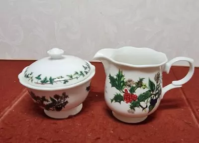 Buy Portmeirion The Holly And The Ivy Milk Jug And Sugar Bowl • 19£