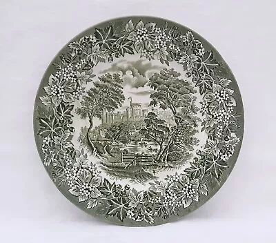 Buy English Ironstone Tableware Castles Plate Ironstone Dinner Plate Green And White • 24.45£