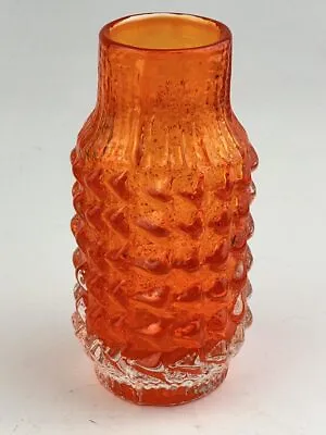 Buy WHITEFRIARS Tangerine Pineapple Shape Vase By Geoffrey Baxter, Circa 1960s, 1... • 295£
