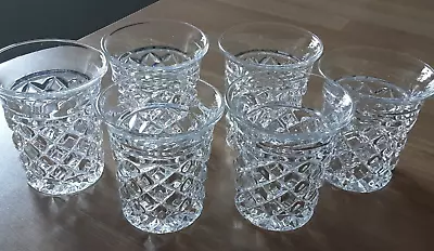 Buy Antique Set Of SIX Cut Glass Whisky Tumblers • 50£