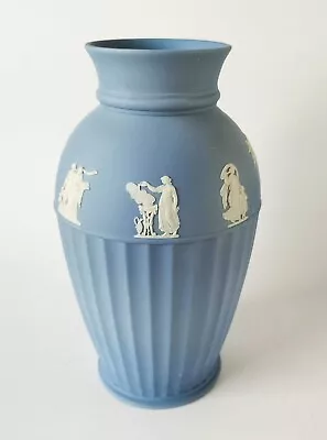Buy Wedgwood Jasperware Blue Vase  - 10 Inch • 90£