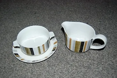 Buy Jessie Tate Design 1960s Midwinter Sienna Soup Bowls And Stand Plus Jug • 6.95£
