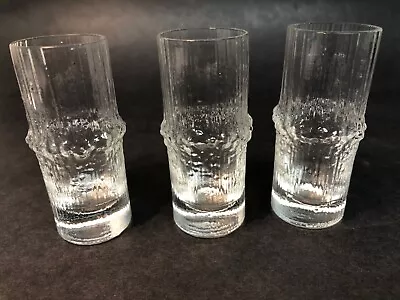 Buy 3 Kiva Icy Shot Glasses Iittala Tapio Wirkkala Mcm Finland Scandinavian 3” • 56.90£