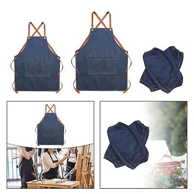 Buy Bibs Hairstylist Apron Cooking Apron For Pottery Gardening Hairdressing • 9.68£
